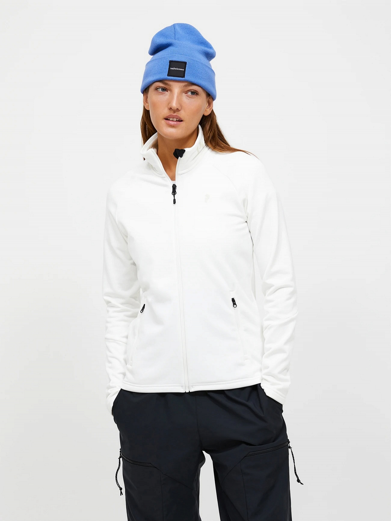 é frill zip sweat blouson white adidas Women's Z.N.E Full Zip Hoodie